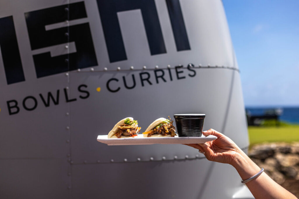 Sandals Curacao pork bun food truck