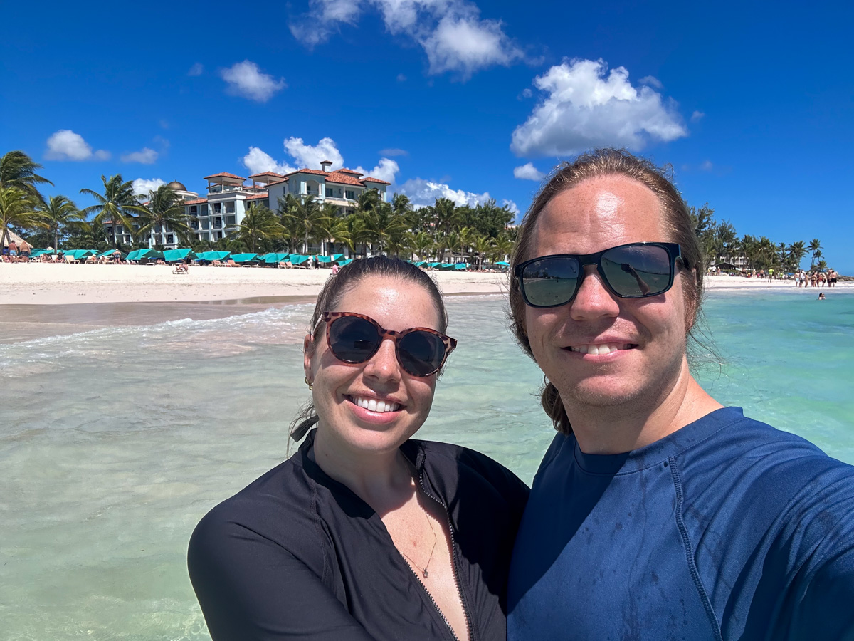 Dan and Michelle at Sandals Royal Barbados