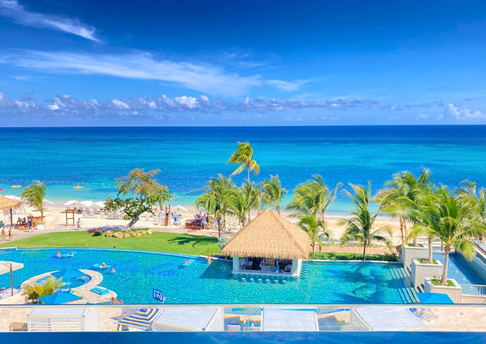 View from Sandals Dunn's River Tufa Terrace One Bedroom Skypool Butler Suite Room 2410